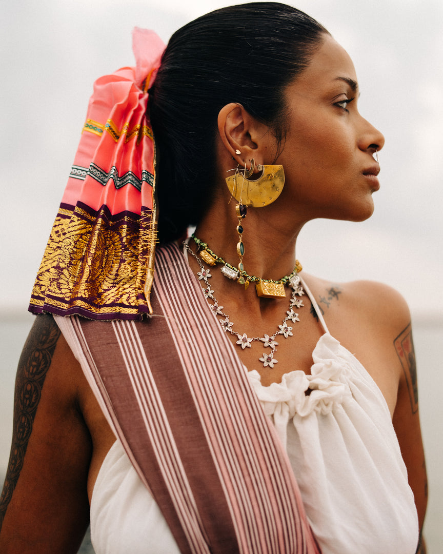 Starlight Earrings | Brass