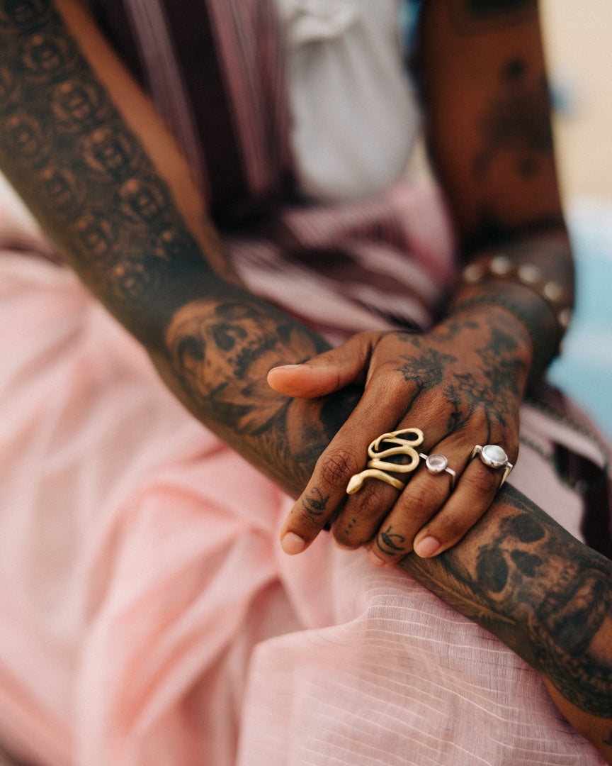 Serpent Ring | Brass