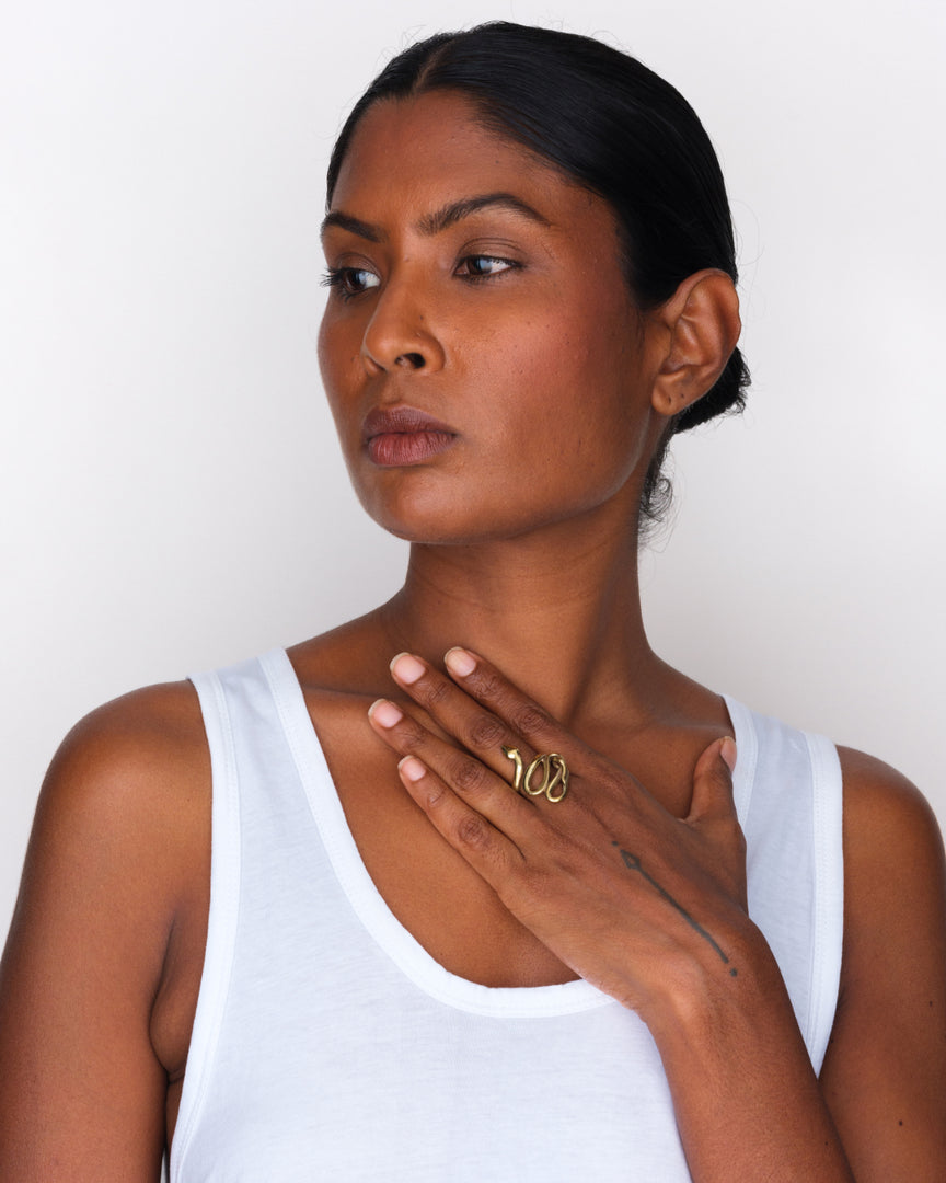 Serpent Ring | Brass