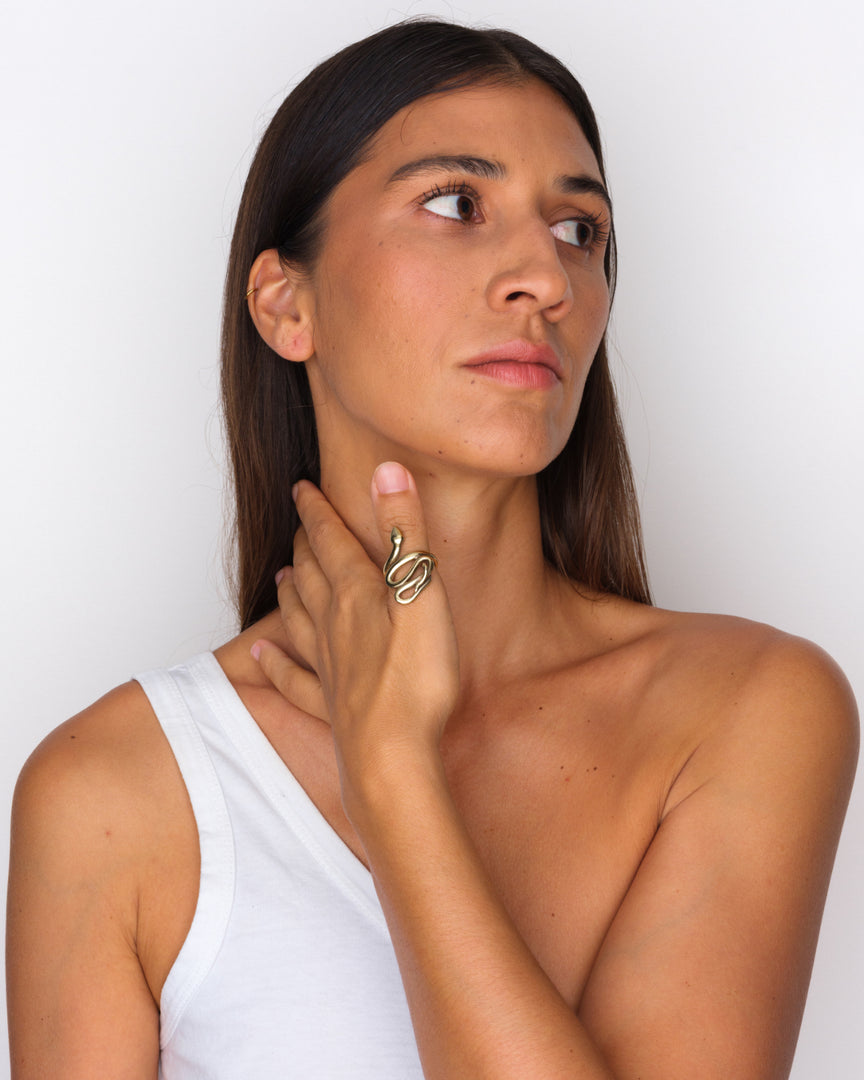 Serpent Ring | Brass